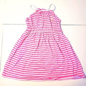 Carters pink n white striped dress